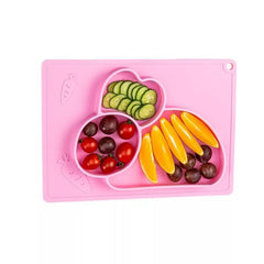 Plato En Silicona Conejo Comida