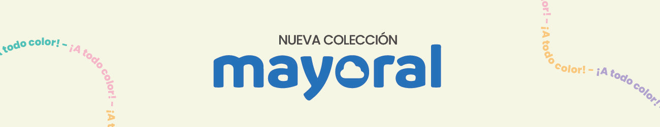 Cabecera de la colección A TODO COLOR de MAYORAL Verano 2025, con colores vivos y diseños modernos en moda unisex para peques