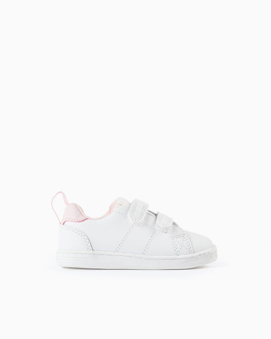 Tenis Velcro Combinado Rosa Zippy®