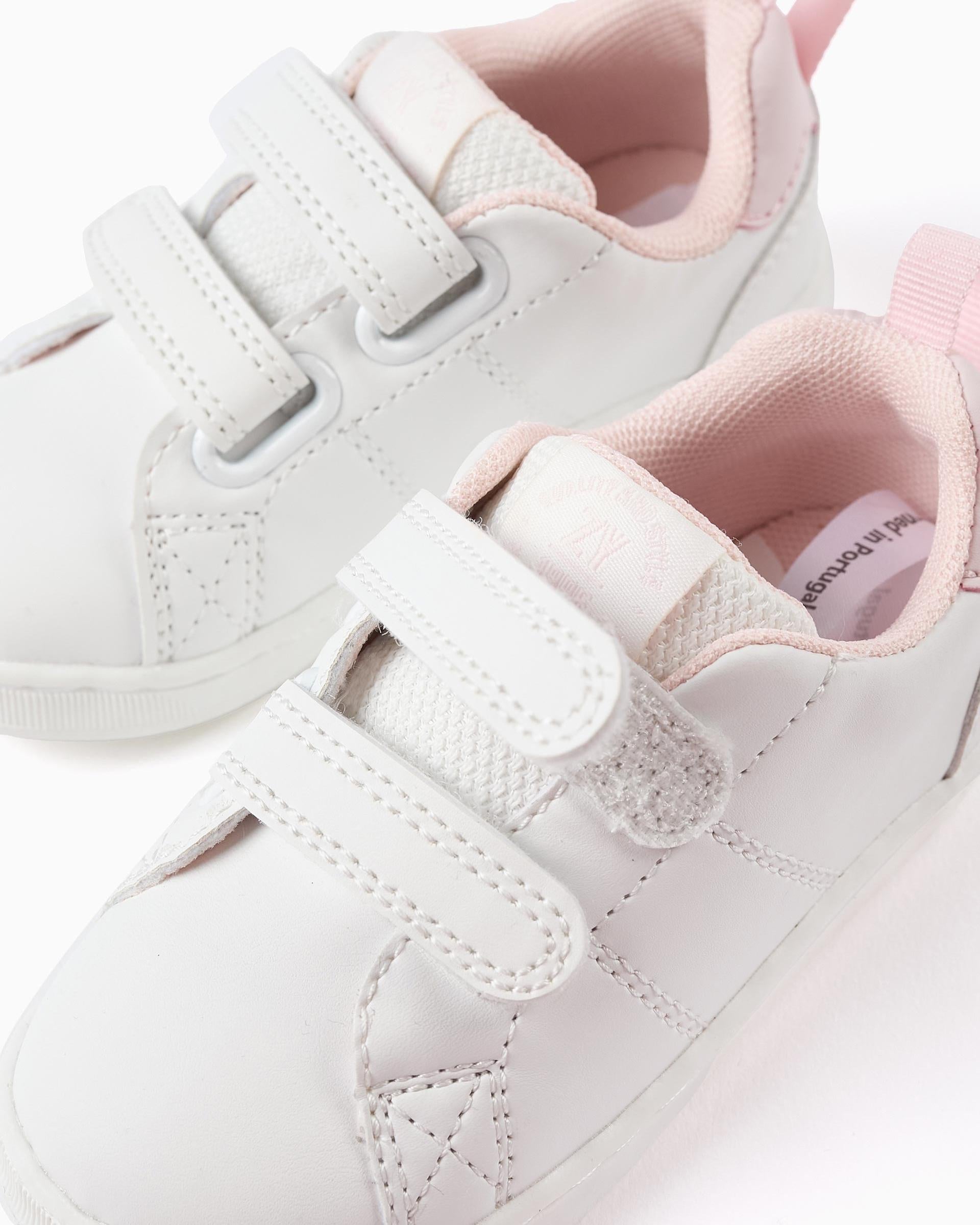 Tenis Velcro Combinado Rosa Zippy® detalle