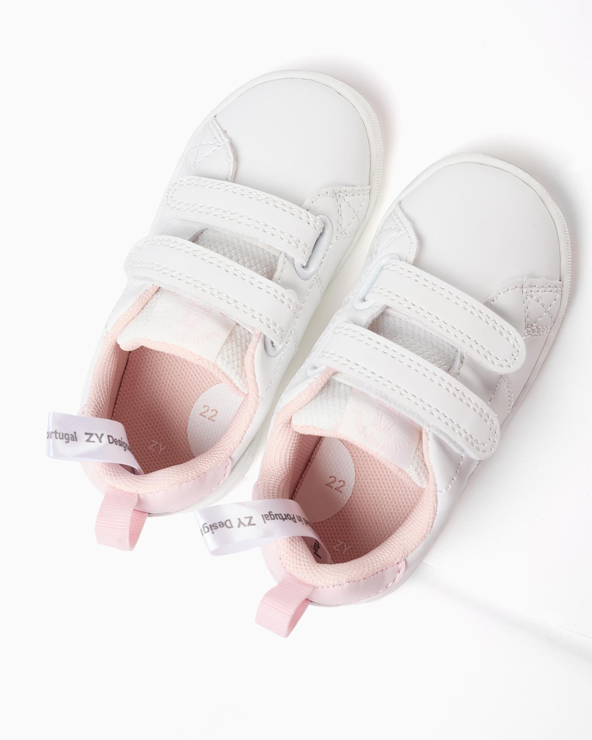 Tenis Velcro Combinado Rosa Zippy® niñas