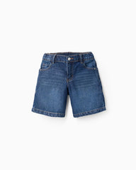Bermuda Bolsillos Denim Oscuro Zippy