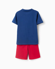 Conjunto Bermuda Spider-Man Azul Rojo Zippy