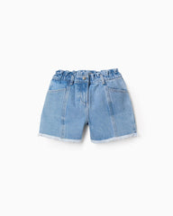 Short Resortado Bolsillos Denim Zippy