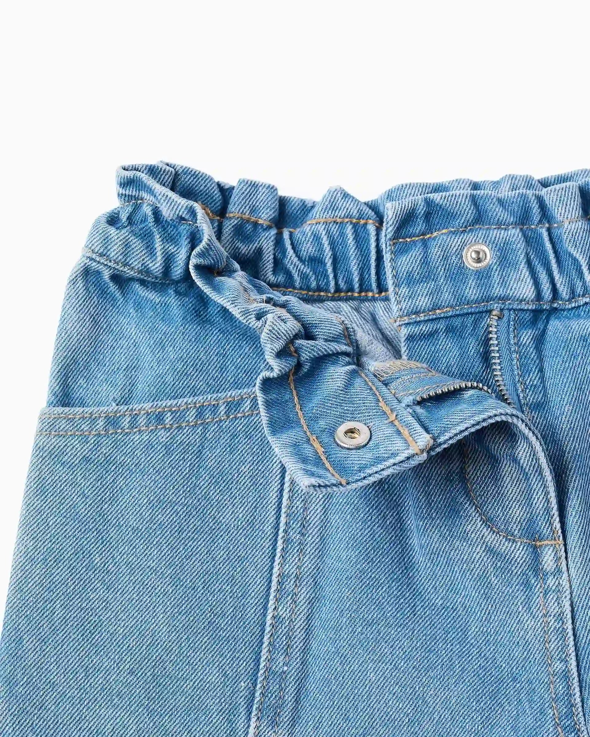 Short Resortado Bolsillos Denim Zippy detalle