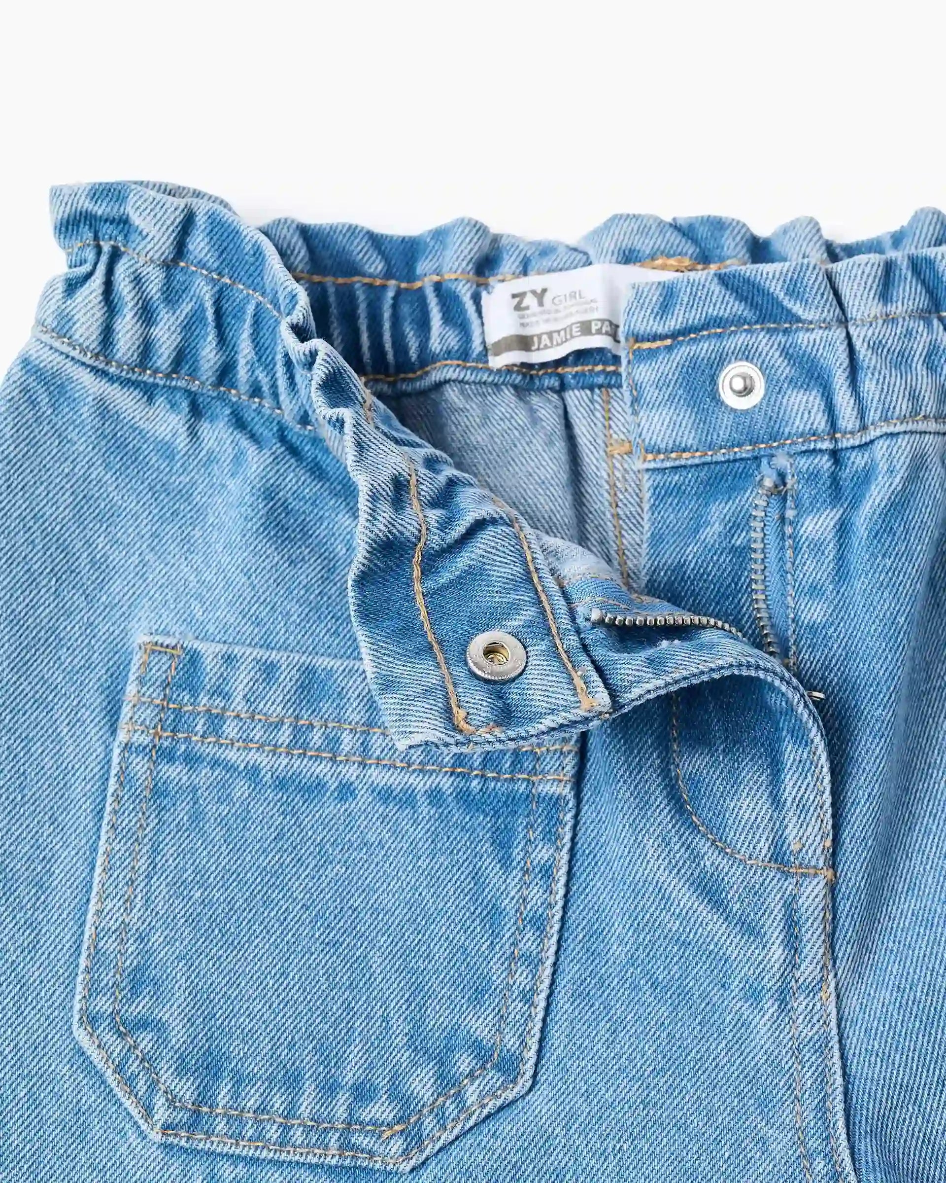 Pantalón Denim Bolsillos Zippy detalle