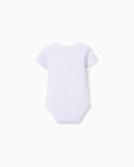 Set 4 Bodys Estampado Animales Blanco Zippy