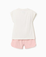 Conjunto Short Hello Kitty Rosa Zippy estilo