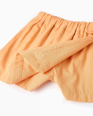 Falda Short Resorte Moño Naranja Zippy