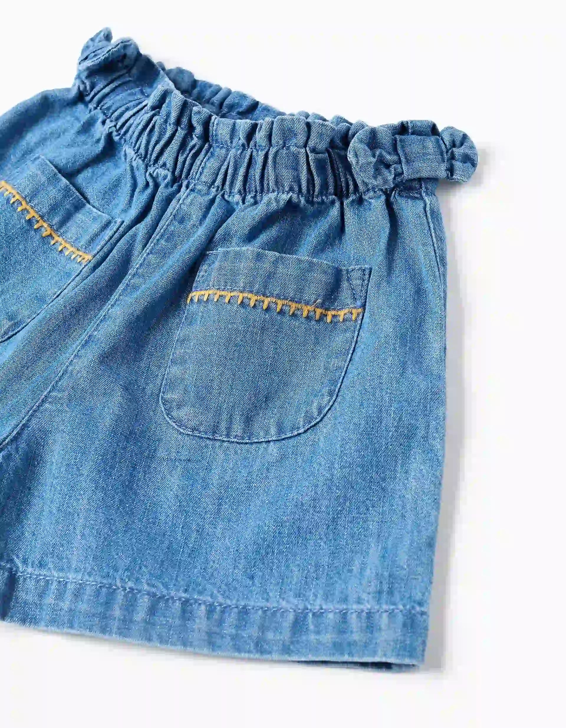 Short Detalle Bolsillos Denim Zippy detalle