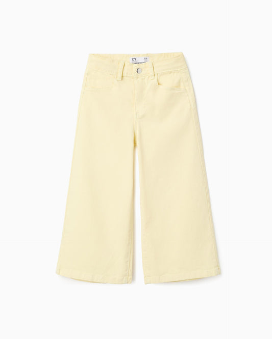 Pantalón Bota Recta Amarillo Zippy 