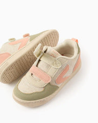 Tenis con Velcro Combinado Naranja Zippy