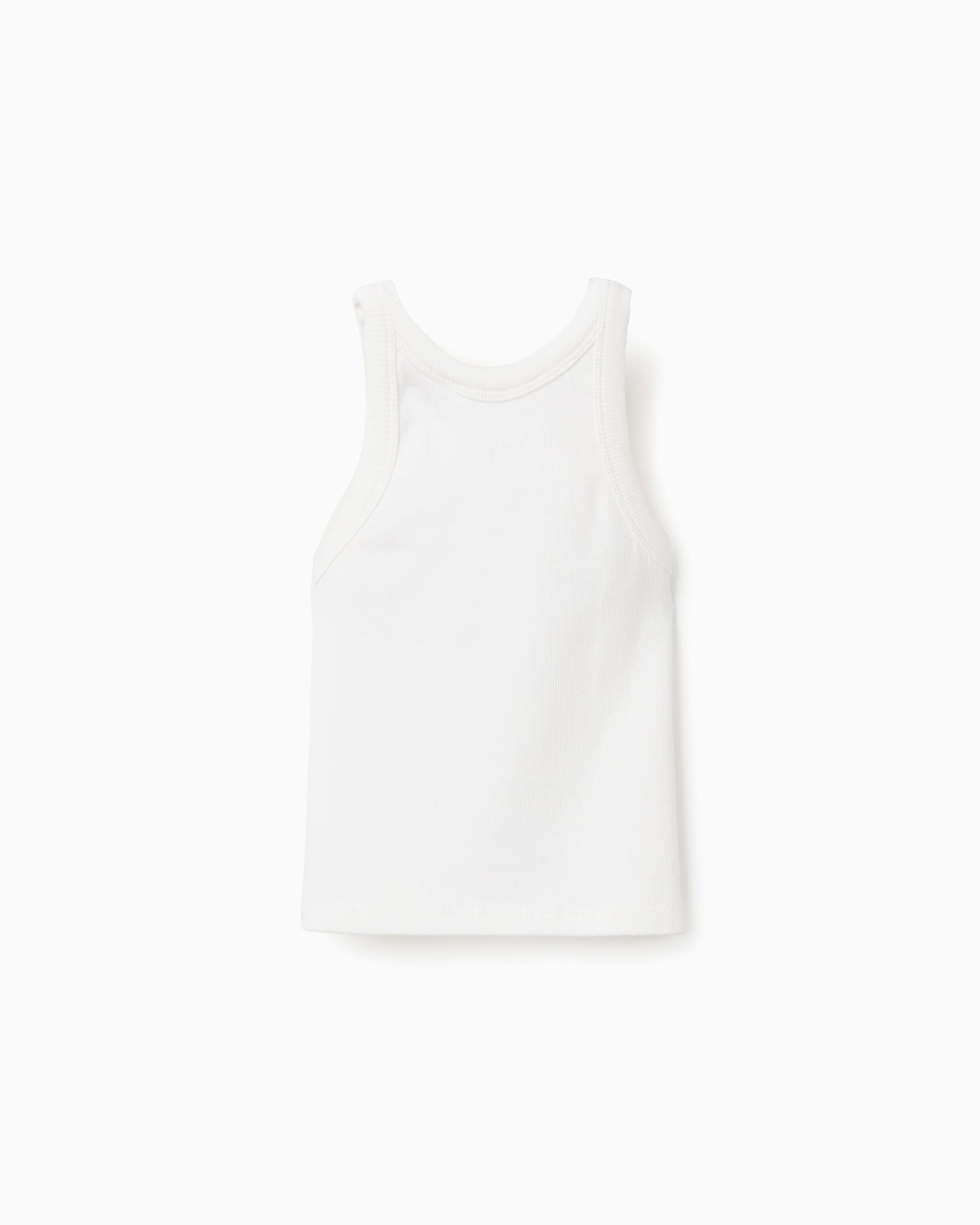 Blusa Crop Top Flor Bordado Crema Zippy estilo