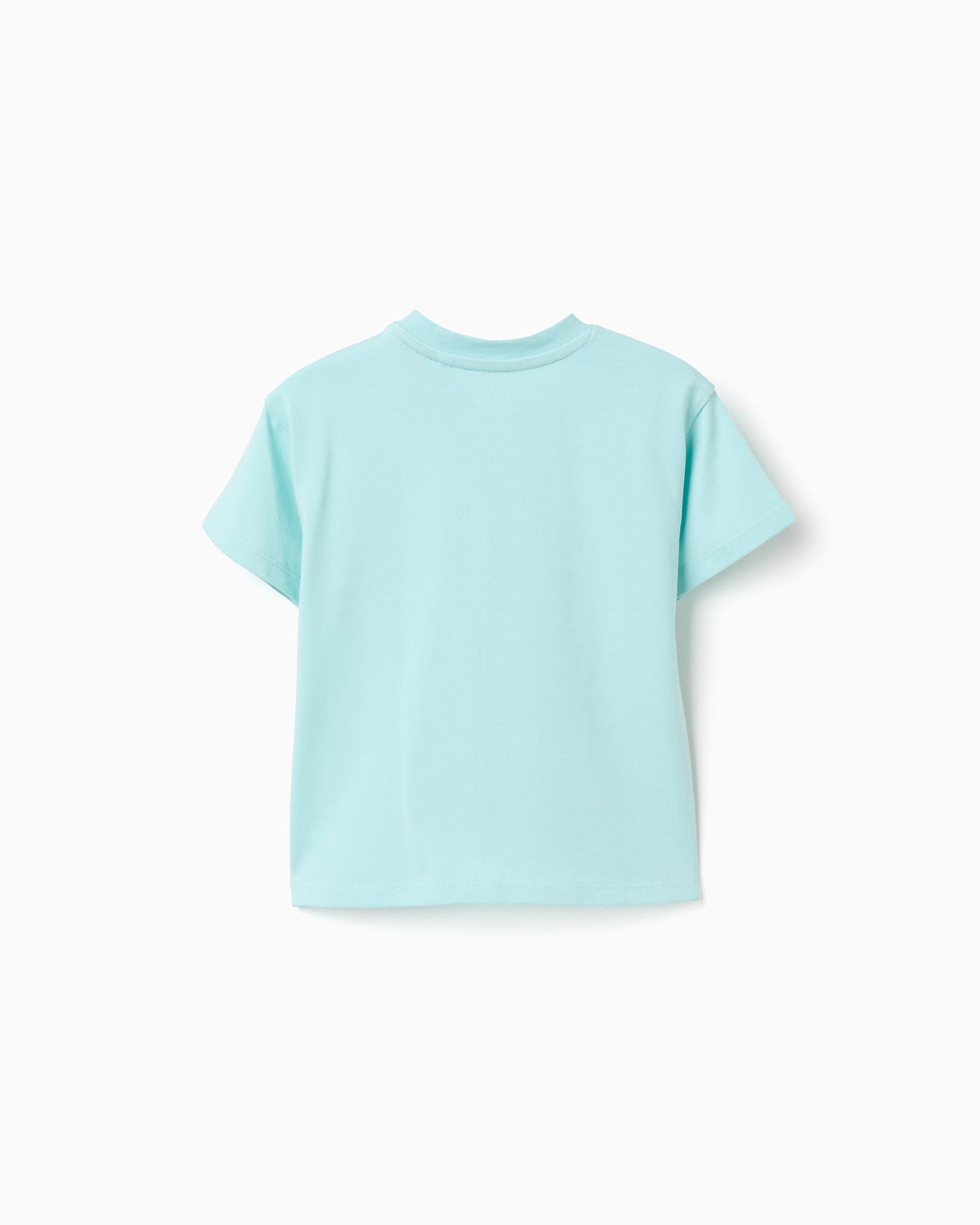 Camiseta Estampado Bluey y Bingo Azul Zippy ESTILO