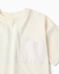 Camiseta Overzise Globo Bolsillo Beige Zippy detalle