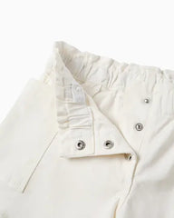 Short Botones Resortado Blanco Zippy estilo
