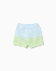 Conjunto Short Combinado Tejido Verde Azul Zippy estilo