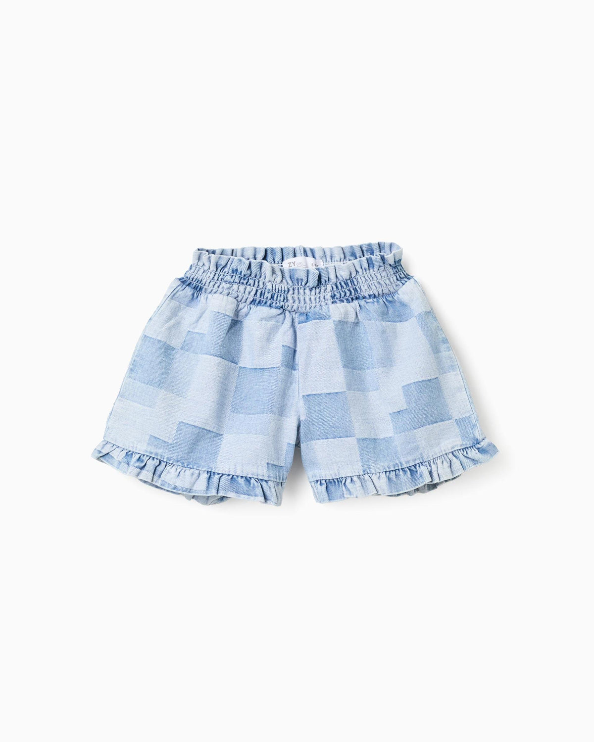 Short Combinado Cuadros Denim Zippy