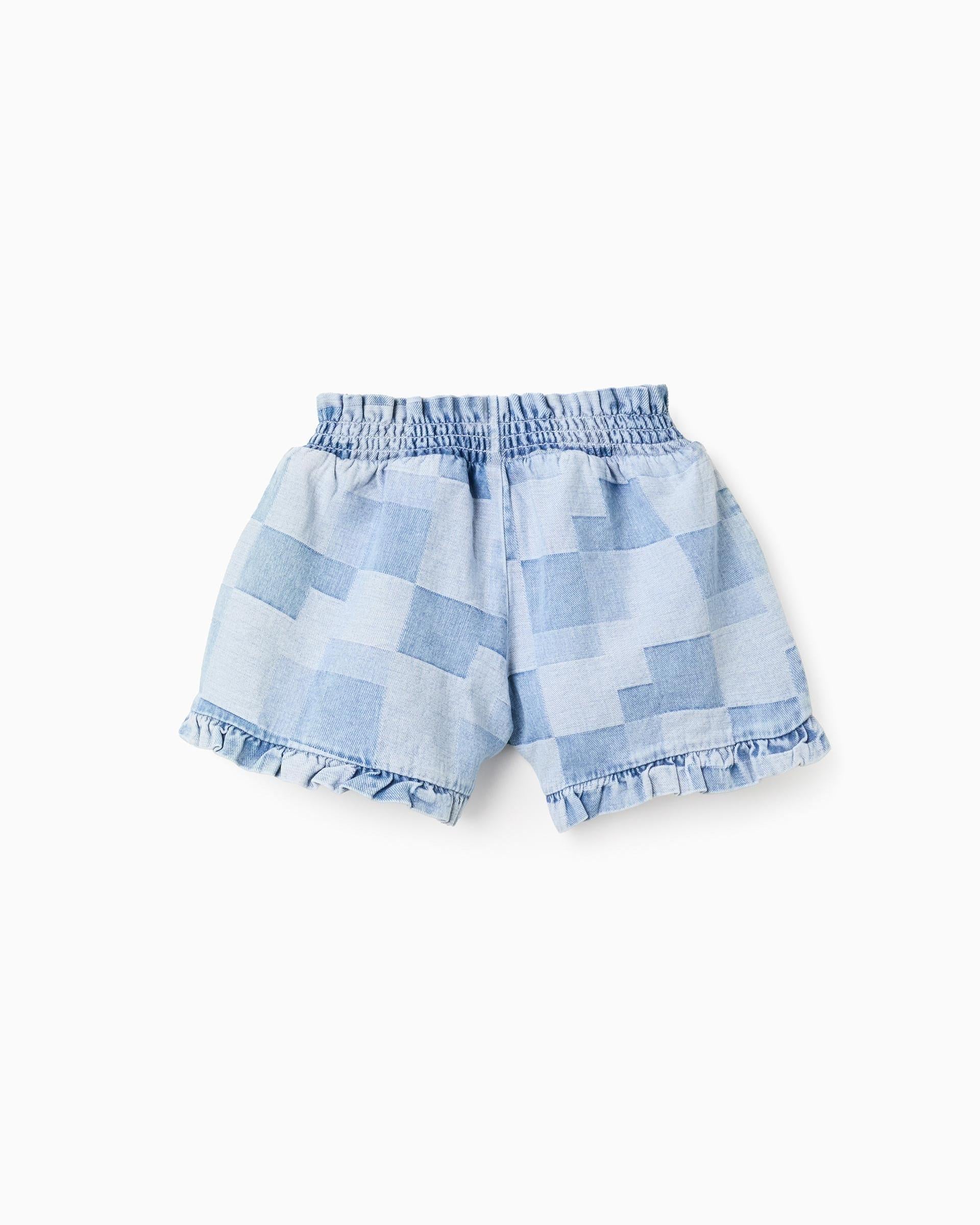 Short Combinado Cuadros Denim Zippy ESTILO