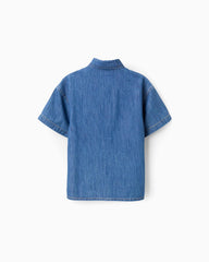 Camisa Bolsillo Denim Claro Zippy
