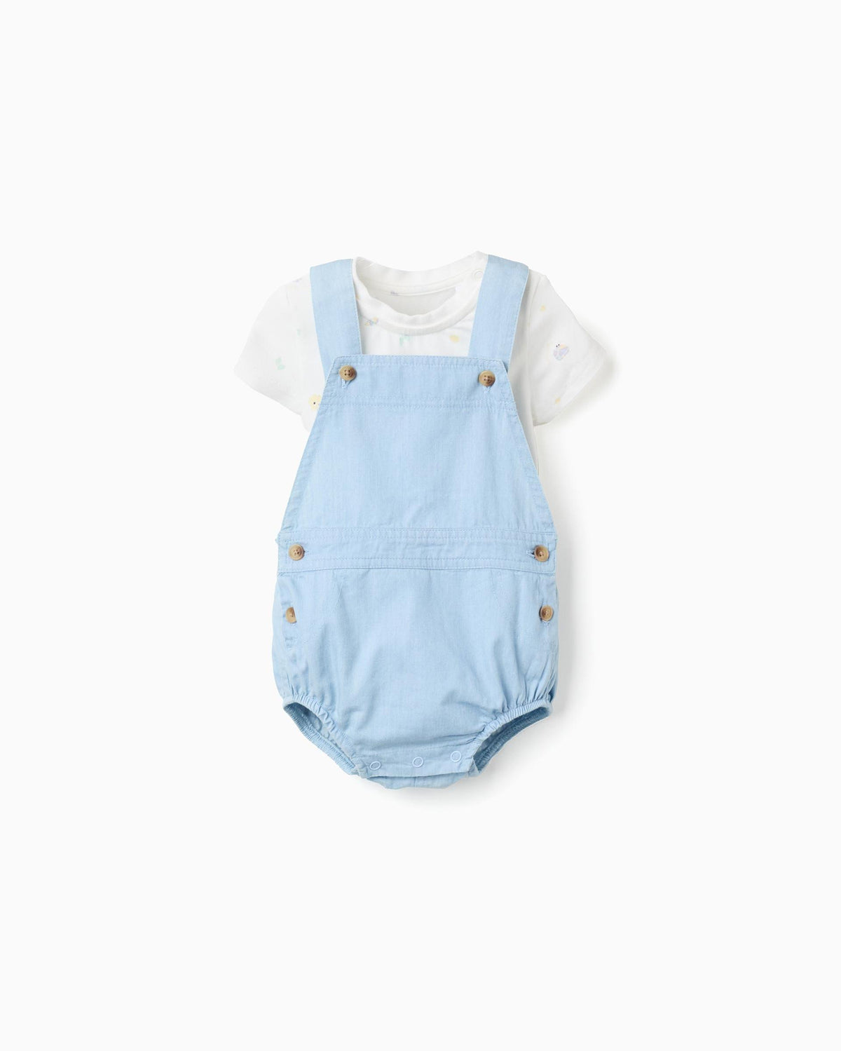Conjunto Overol Cangrejo Denim Zippy