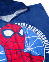 Toalla con Capota Spiderman Azul Zippy detalle