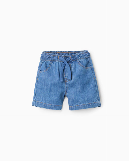 Bermuda Resortada Denim Claro Zippy