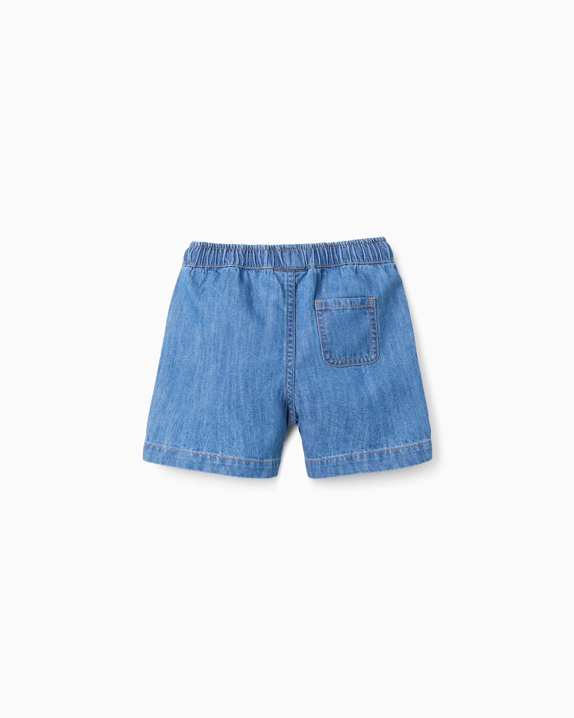 Bermuda Resortada Denim Claro Zippy ESTILO