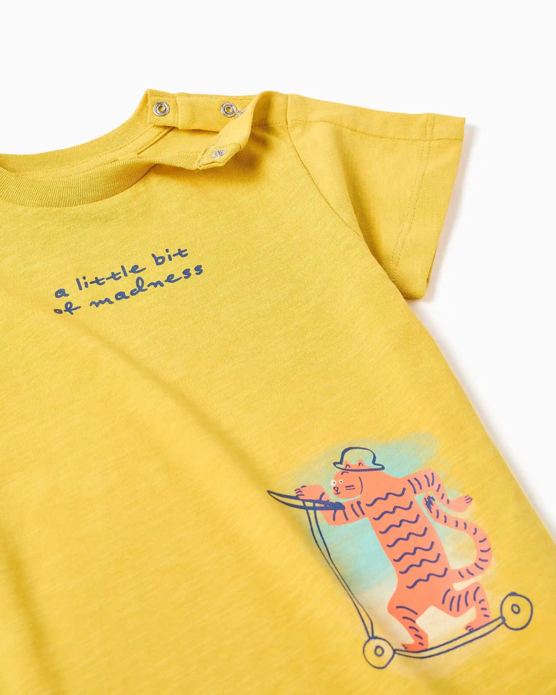 Camiseta Estampado Tigre Mostaza Zippy DETALLE