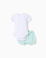 Conjunto Bermuda Estampado Mickey Verde Zippy