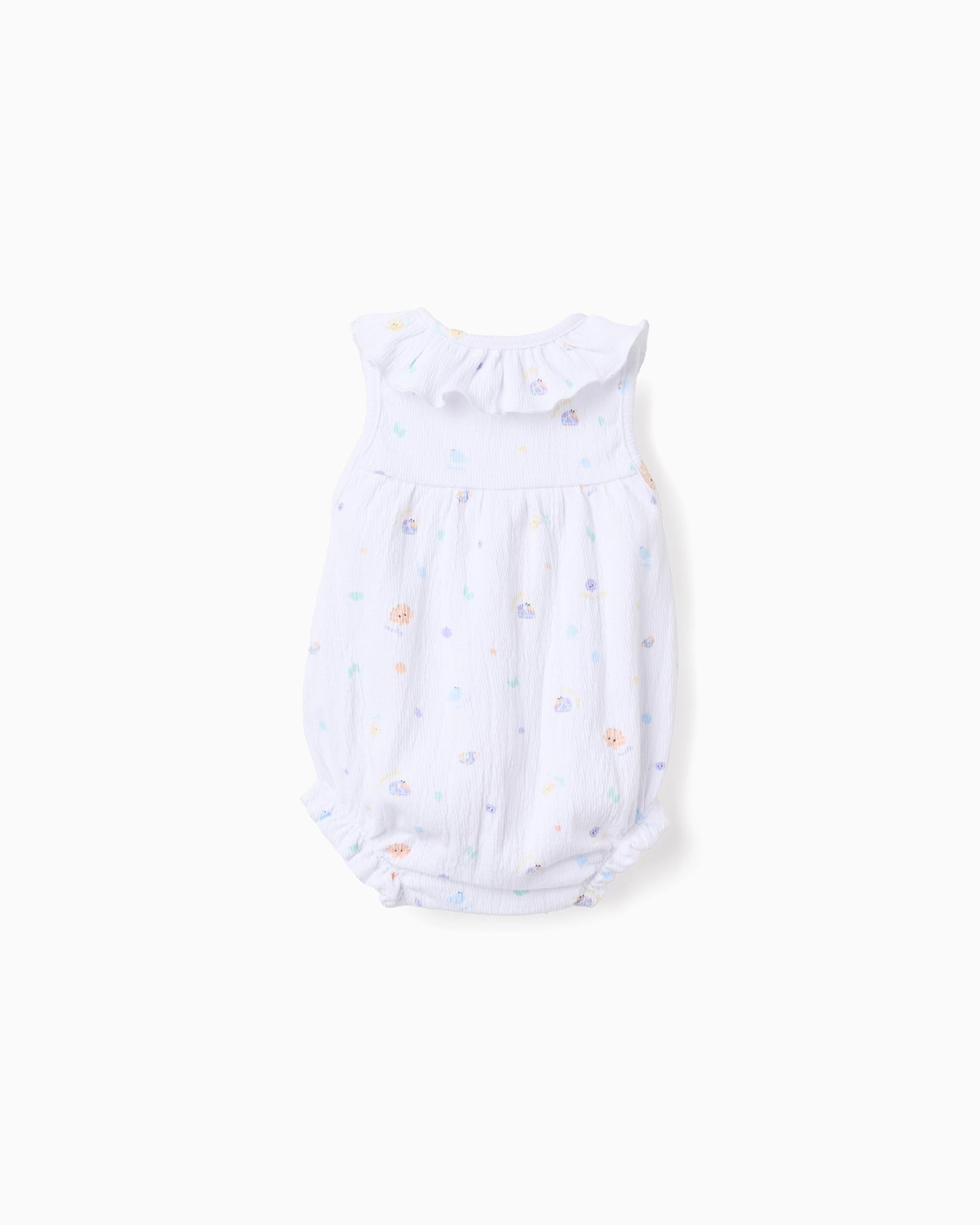 Body Cuello Estampado Cangrejo Blanco Zippy estilo