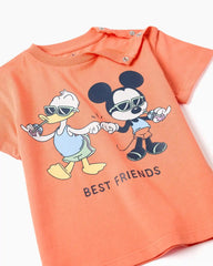 Camiseta Estampado Mickey Pato Donald Zippy detalle