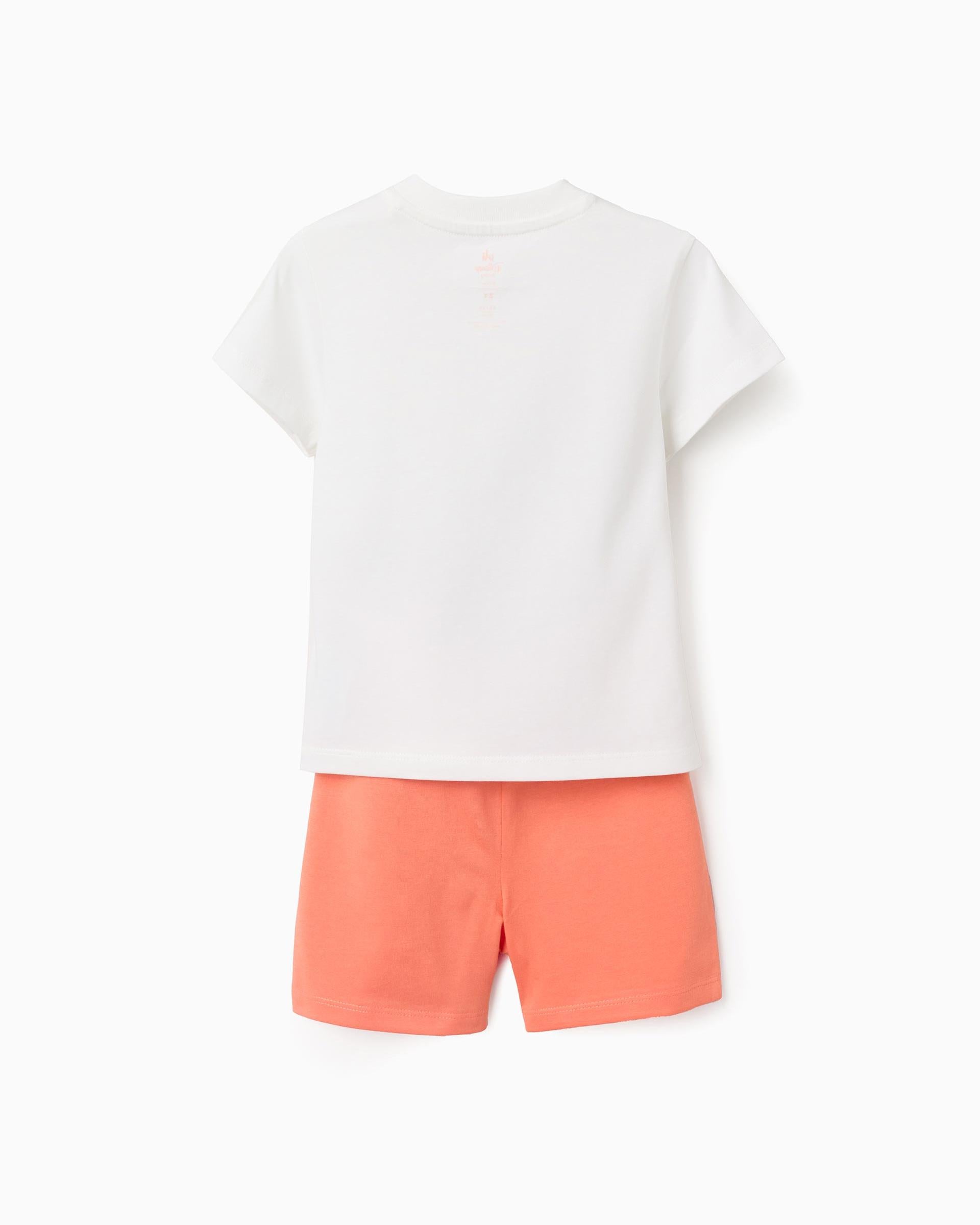 Conjunto Bermuda Mickey Mouse Naranja Zippy estilo