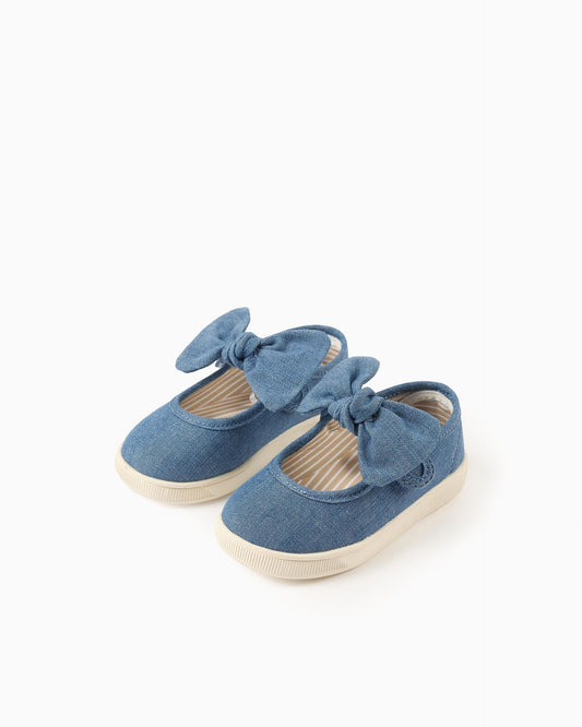 Baleta Detalle Moño Denim  Zippy