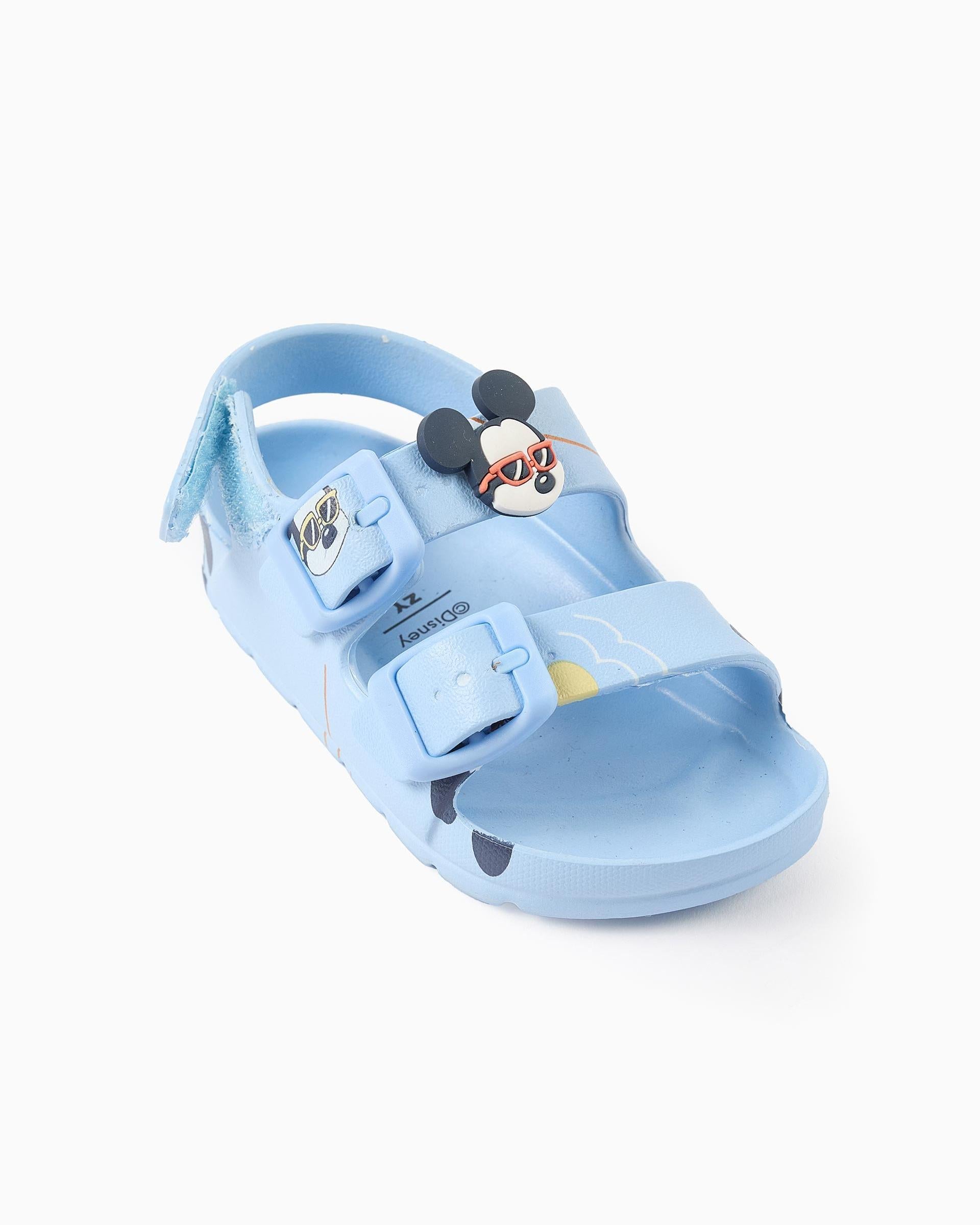 Sandalias en Goma Estampado Mickey Azul Zippy estilo 