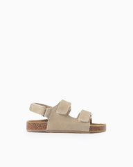 Sandalias Velcro Bio Piel Beige Zippy estilo
