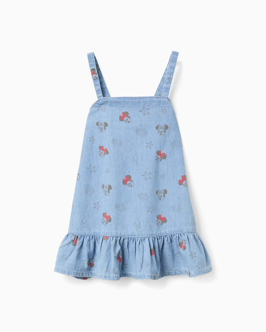 Vestido Estampado Minnie Denim Zippy 