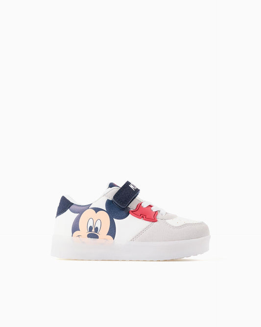 Tenis Velcro Mickey con Luces Zippy