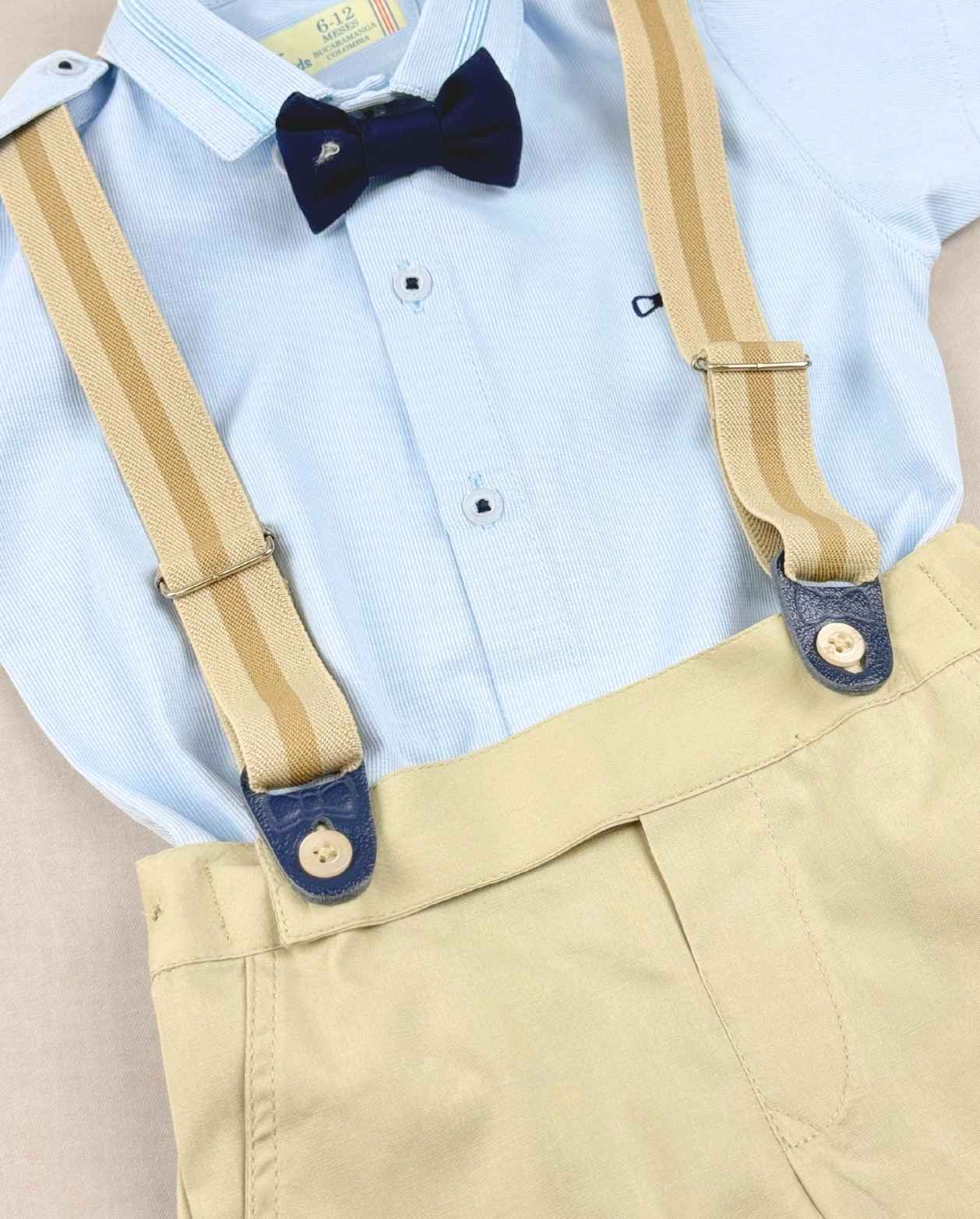 Traje Ceremonia Bermuda Azul Blue