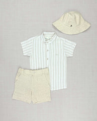 Conjunto Bermuda Rayas Con Pava