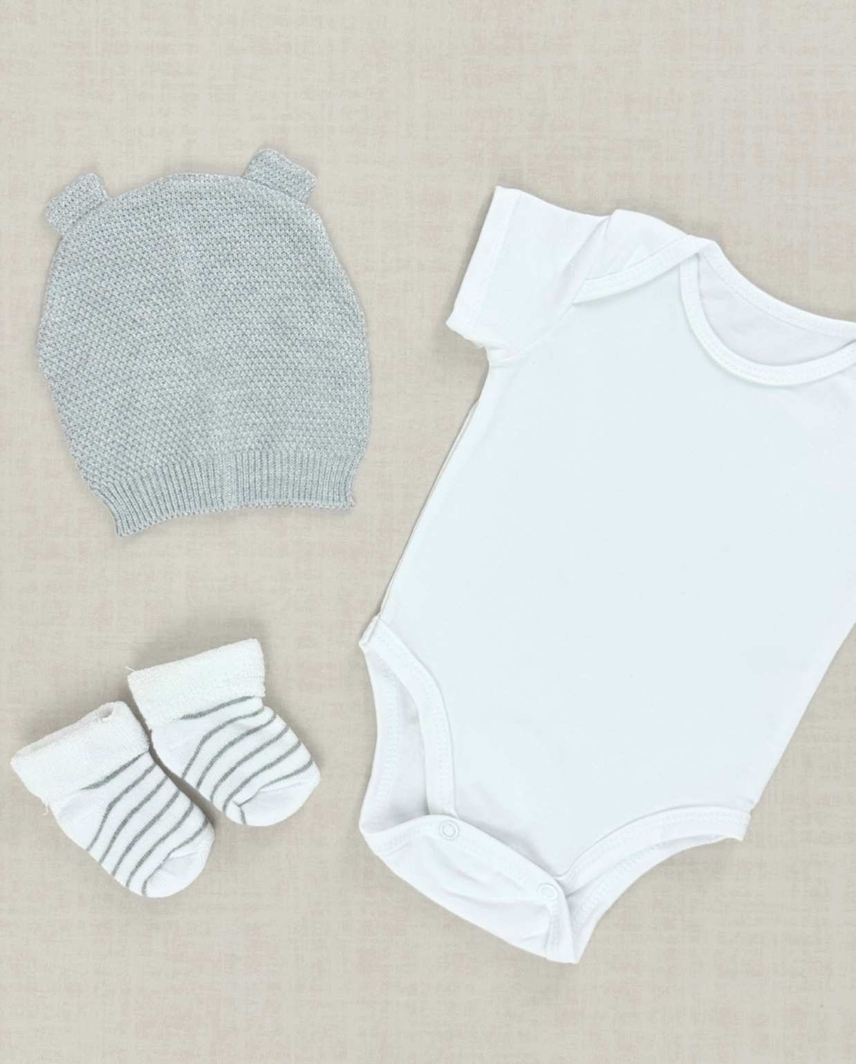 Set Primer Día Elefante Gris Detalle