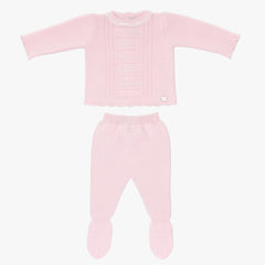 Conjunto Tricot Rosa Primer Dia Martin Aranda