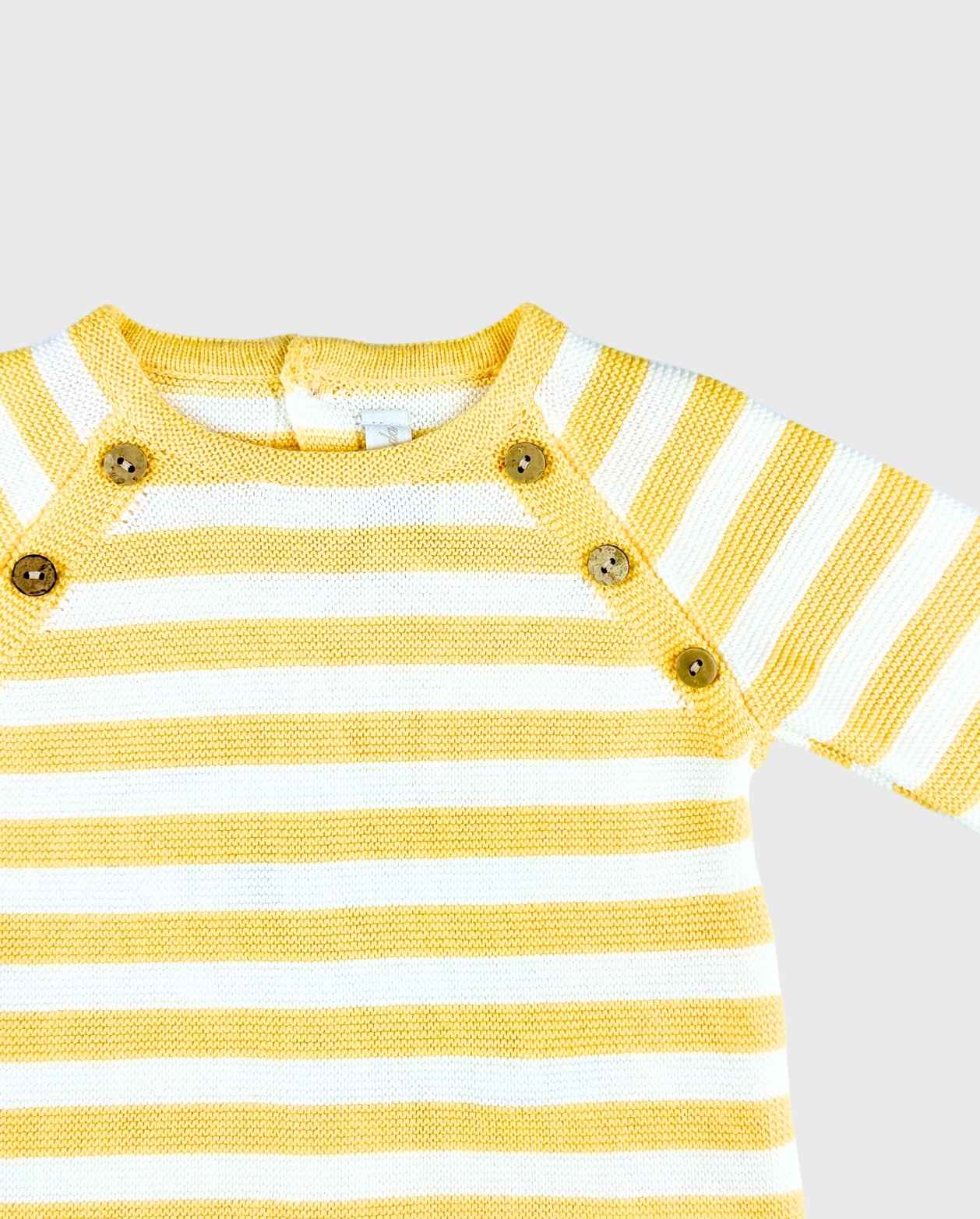 Primer Dia Tricot Rayas Amarillo Martin Aranda Travesuras