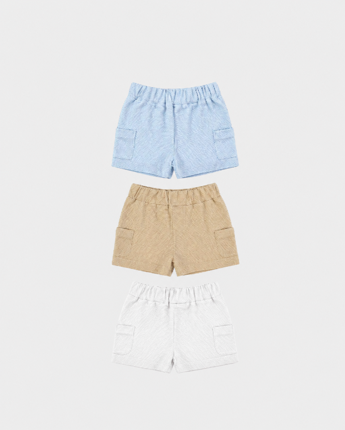 Set 3 Bermudas Bolsillos Bebé Niño