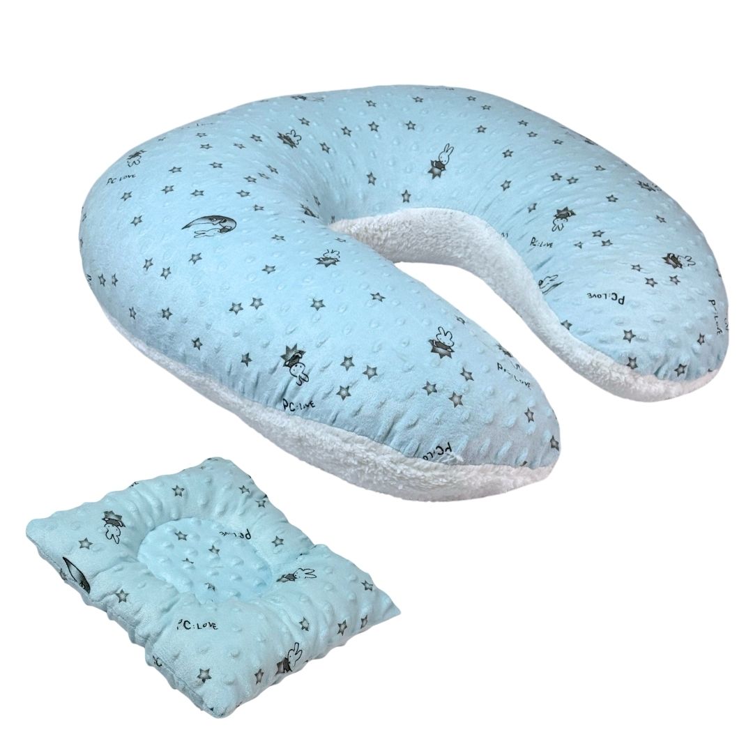 Cojin para Lactancia Burbuja con Almohada Buba Blue
