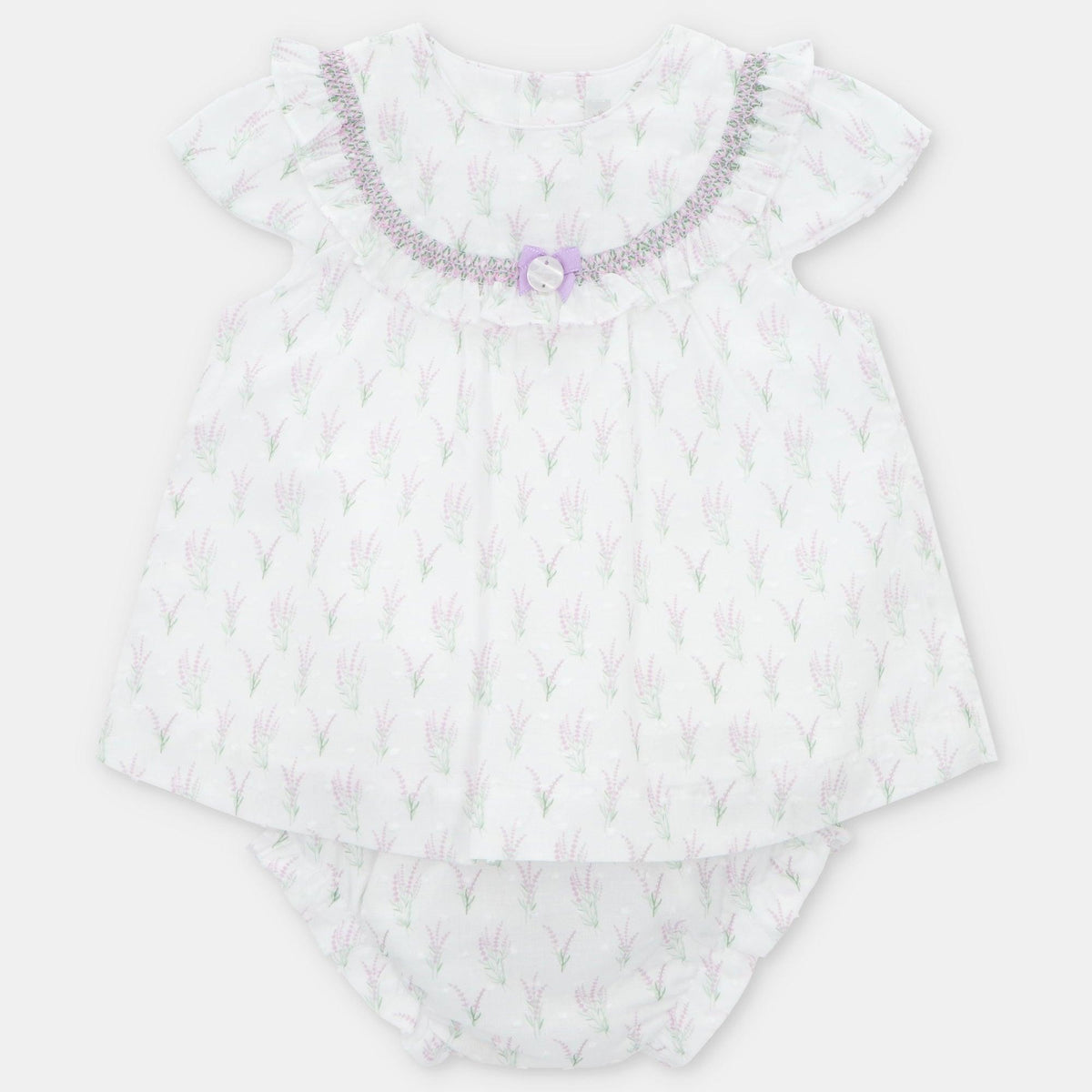 Vestido Estampado Flores Blanco