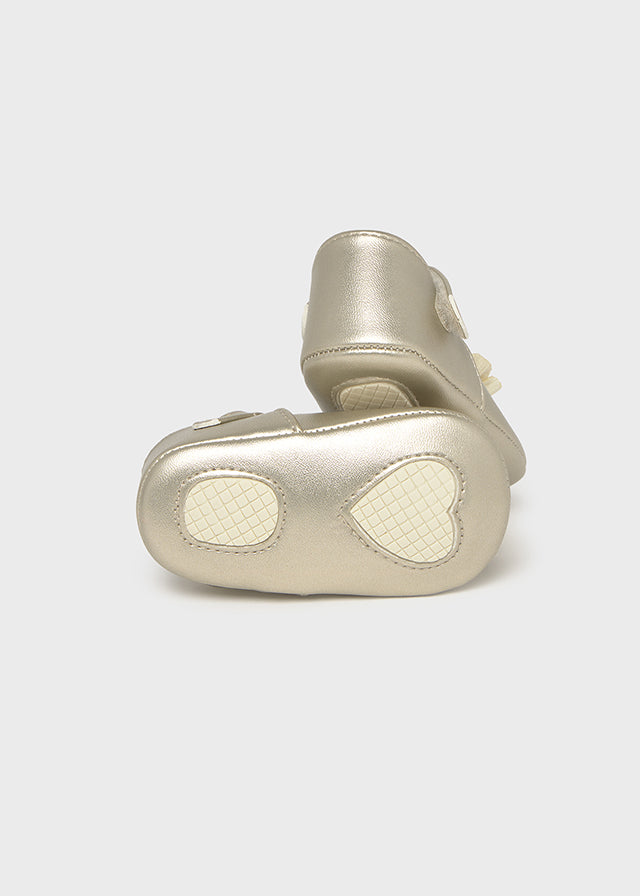 Baletas Mercedita Flor Champagne Mayoral suela