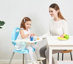 Silla Comedor 3 En 1 High Chair Rosa