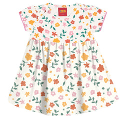 Vestido Estampado Flores Bebé NIña Kyly Detalle