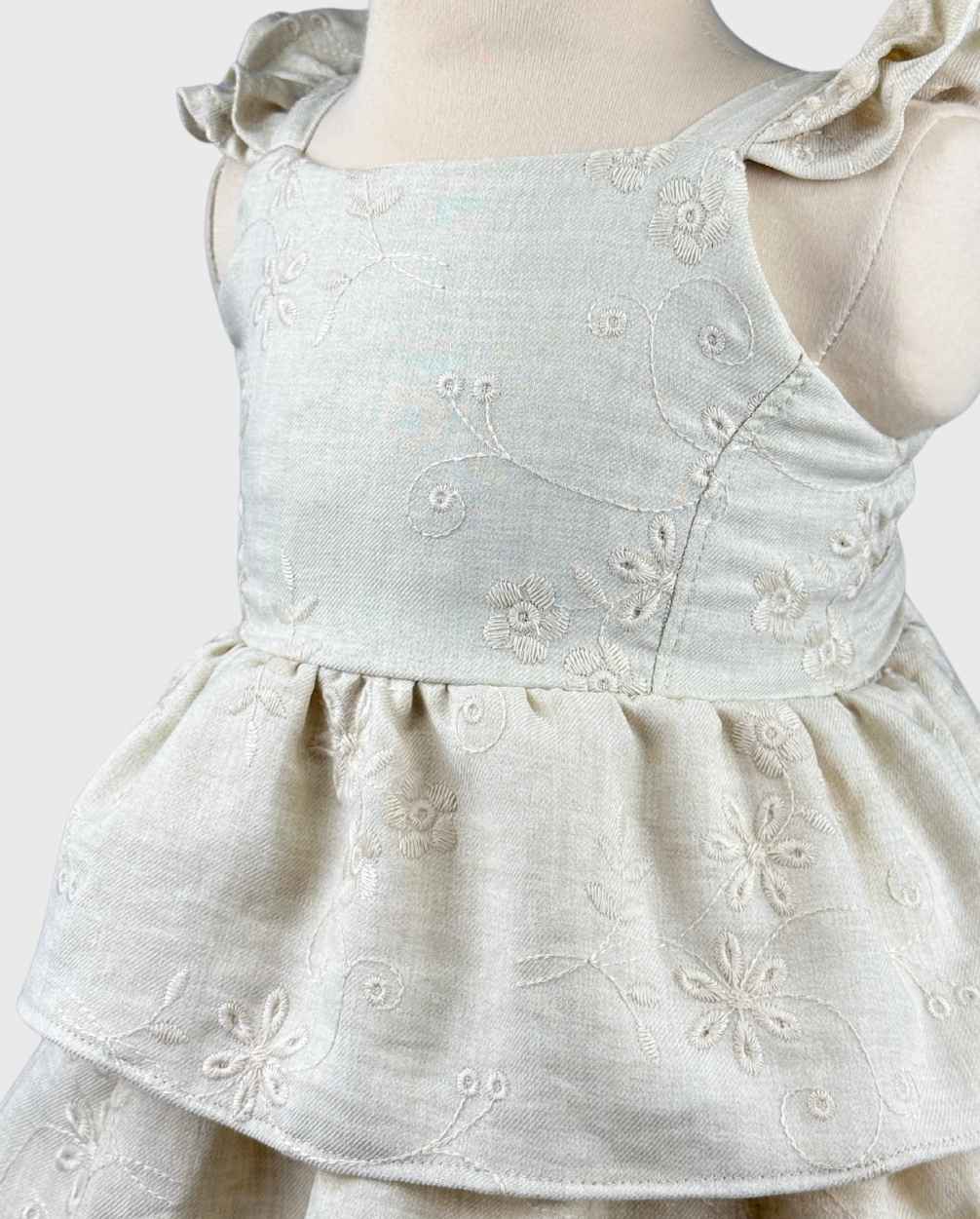 Vestido Boleros Detalle Bordado Elegante